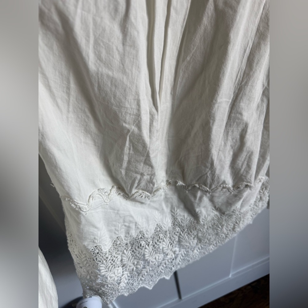 NWT We The Free x Free People Little Bit of Lace Shirt - Picture 7 of 8